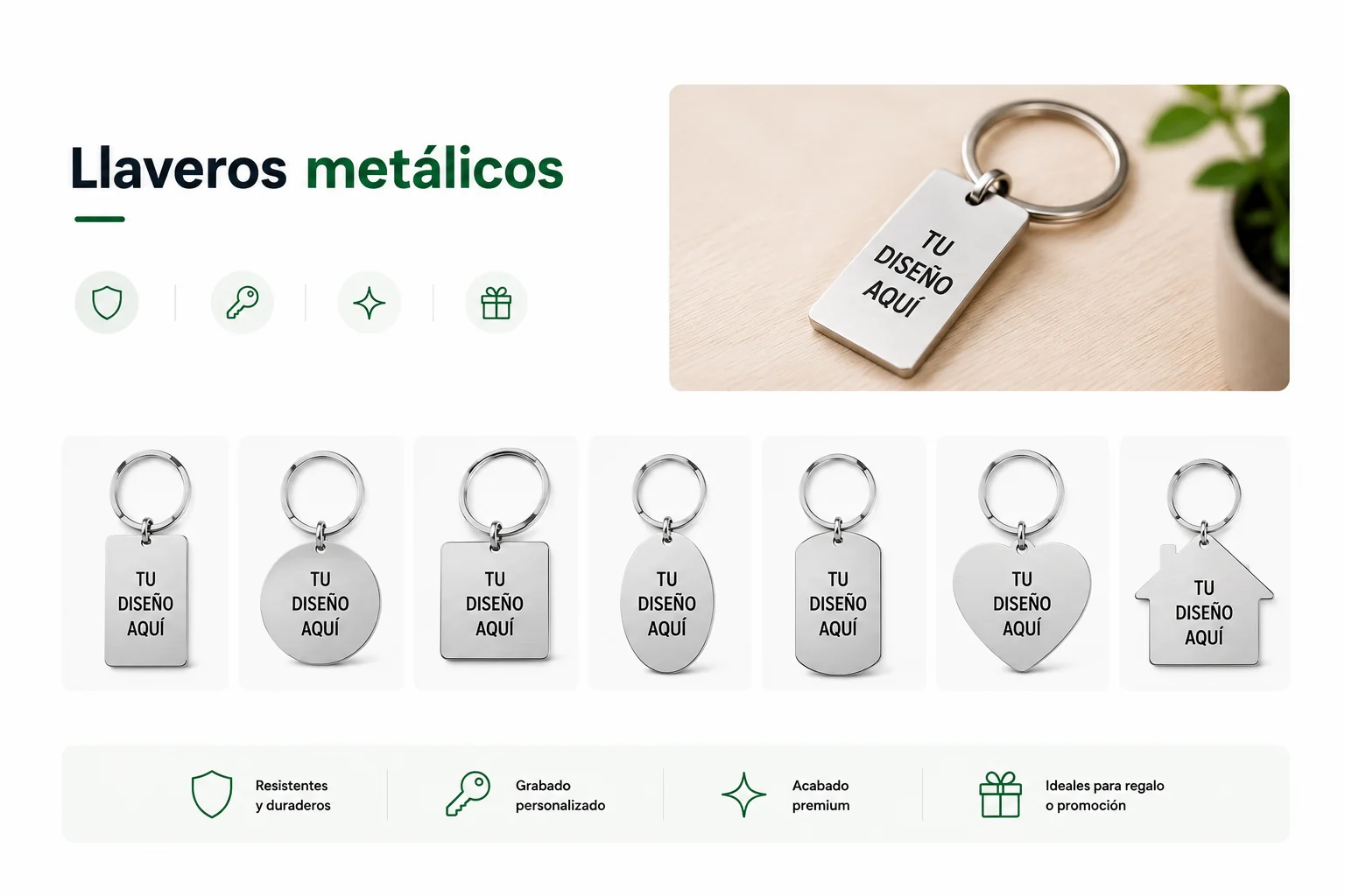 Llavero metálico