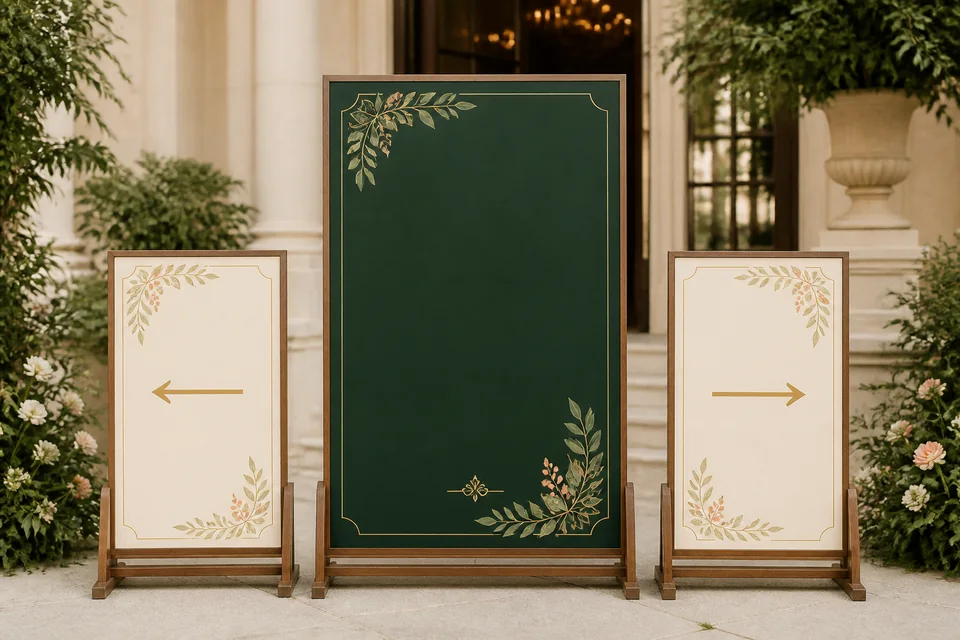 Letreros y señalética personalizada para eventos