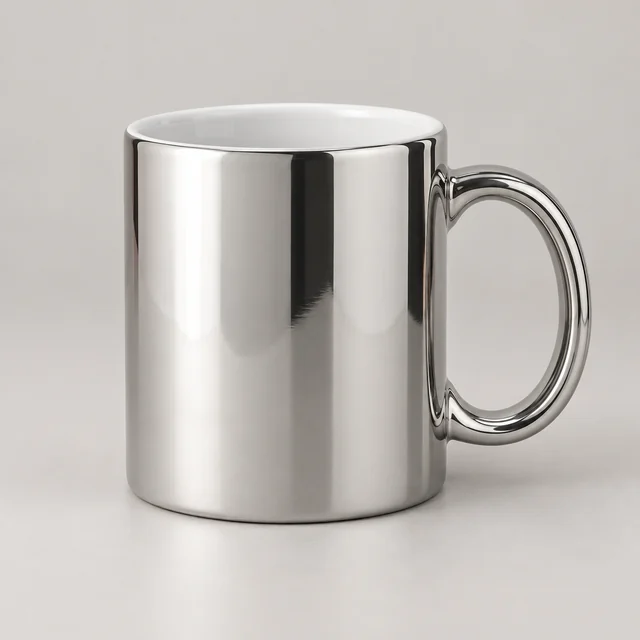 Ilustración generada con IA: Taza espejo