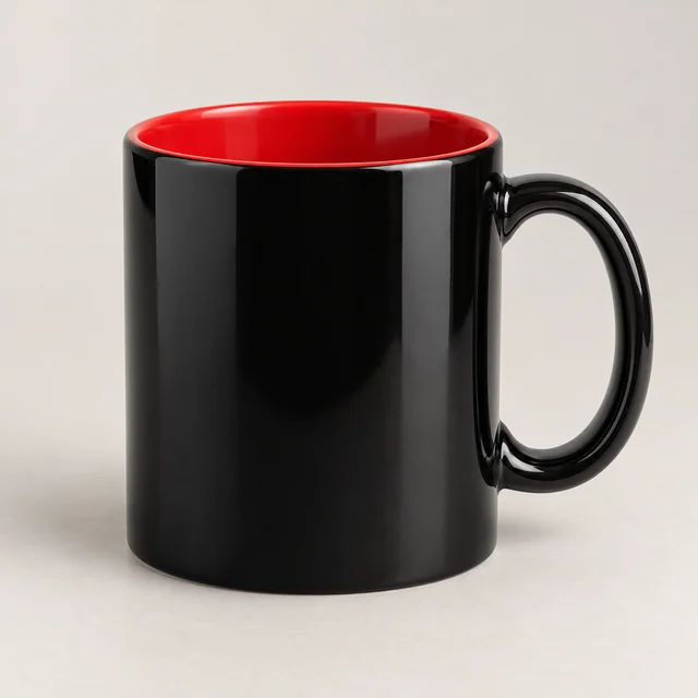 Ilustración generada con IA: Taza mágica con interior de color