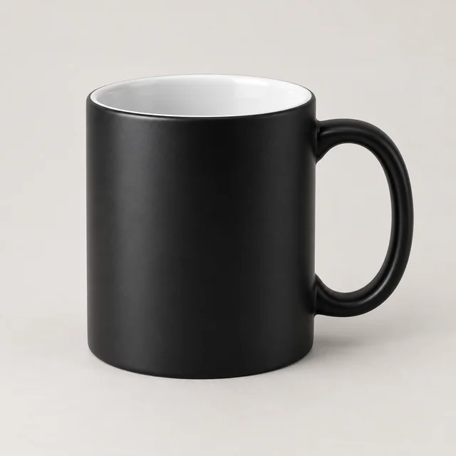 Ilustración generada con IA: Taza mágica mate