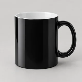 Ilustración de taza mágica negra