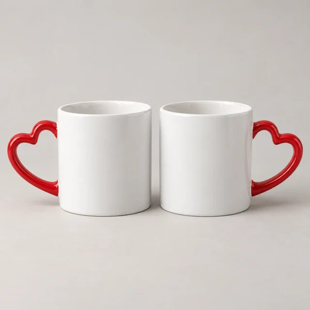 Ilustración generada con IA: Taza de pareja