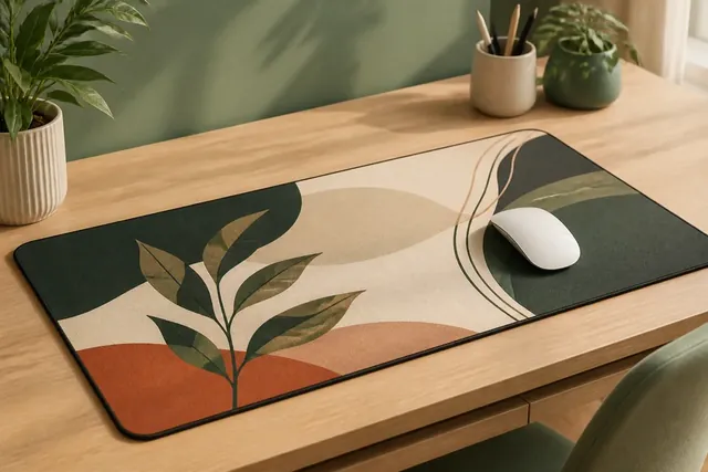 Mouse pad personalizado con diseño botánico