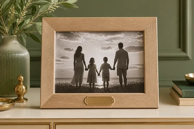 Portarretrato personalizado de madera