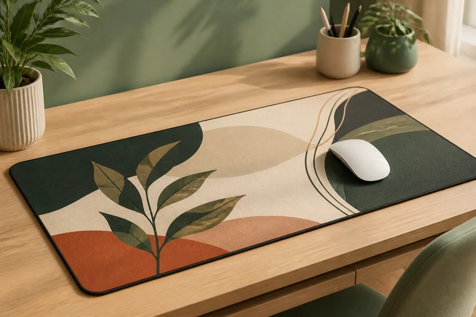 Mouse pad personalizado con diseño botánico