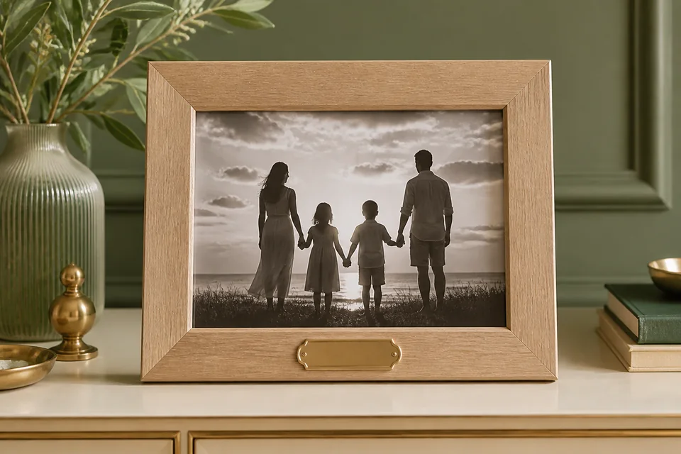 Portarretrato personalizado de madera